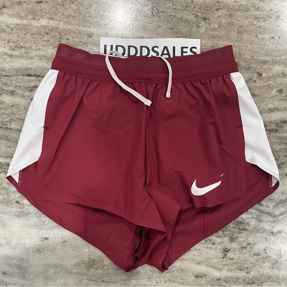 Nike Pro Elite 2” 2-in-1 USA Burgundy Brief Shorts AO8485-611 Women’s Sz XS - Picture 1 of 8